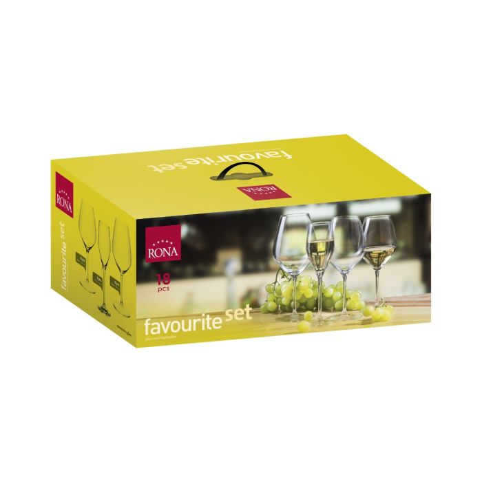 Rona 7361 FAVOURITE glass set 18pcs