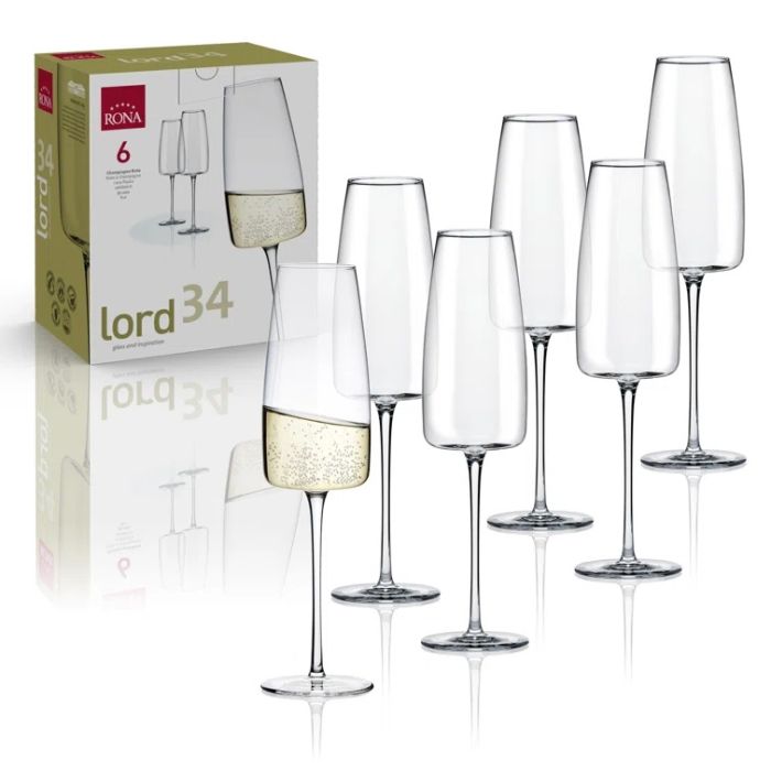 Rona 7023/340 LORD champagne glass 6x325ml