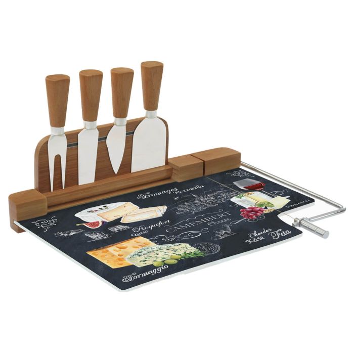 Rona 0810/WOCH cheese serving set with knives 5pcs