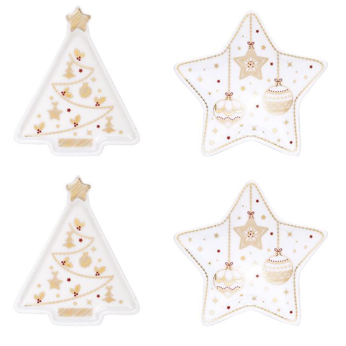 Easy Life R1326/CHLI Christmas teabag holder 4pcs 8.5-10.5cm