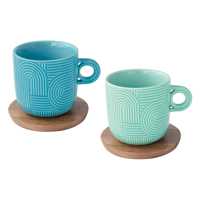Easy Life 1781/TL01 coffee cup&saucer set 2x250ml