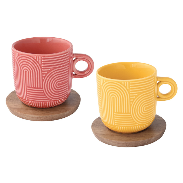 Easy Life 1781/TL02 coffee cup&saucer set 2x250ml