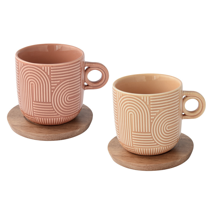 Easy Life 1781/TL04 coffee cup&saucer set 2x250ml