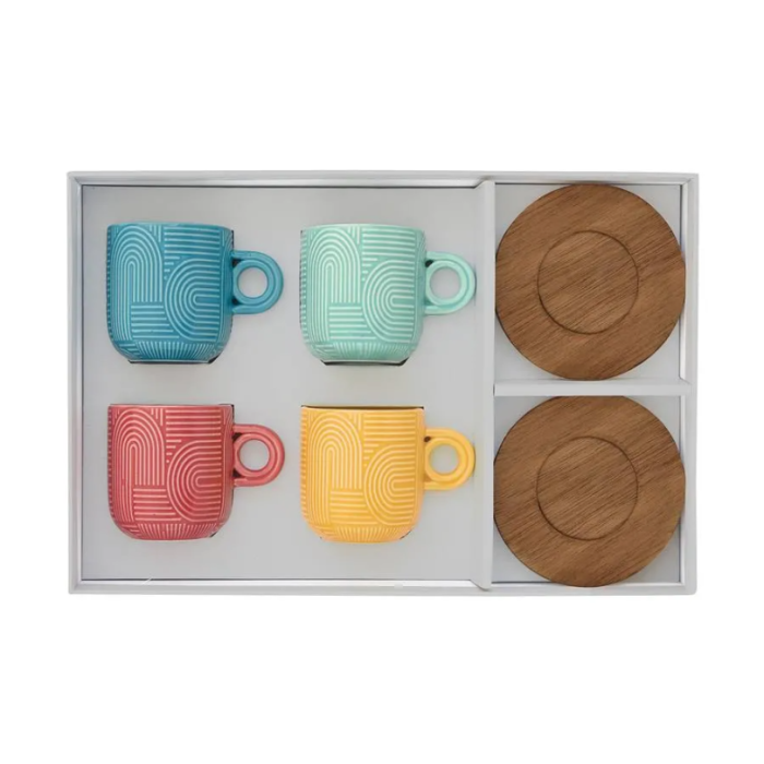 Easy Life 1782/TL05 coffee cup&saucer set 4x110ml