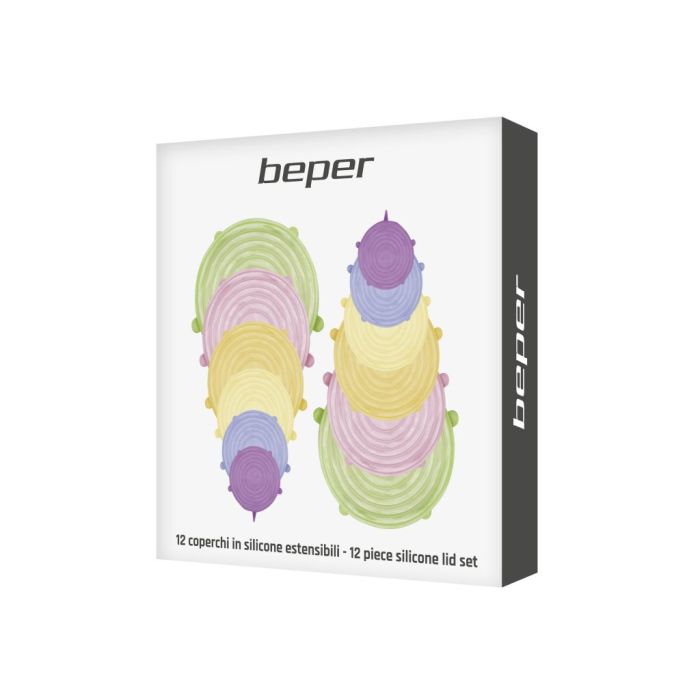 Beper C102COC101 12 piece silicone lid set