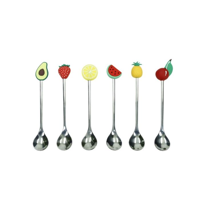 Brandani 50035 Silver Assortment fruits teaspoon set 6pcs