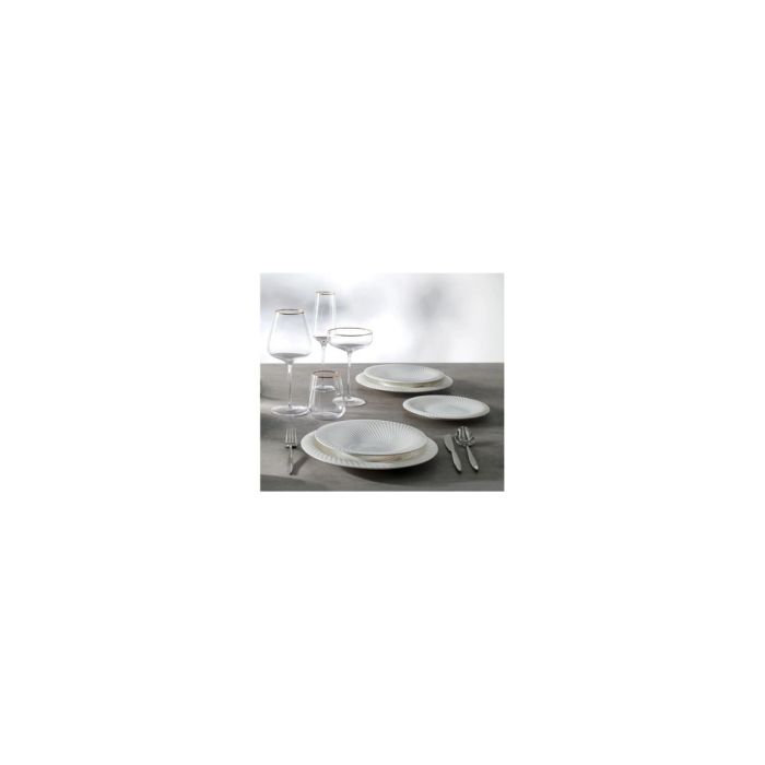 Brandani 51088 Optical new bone china dinner set 18pcs