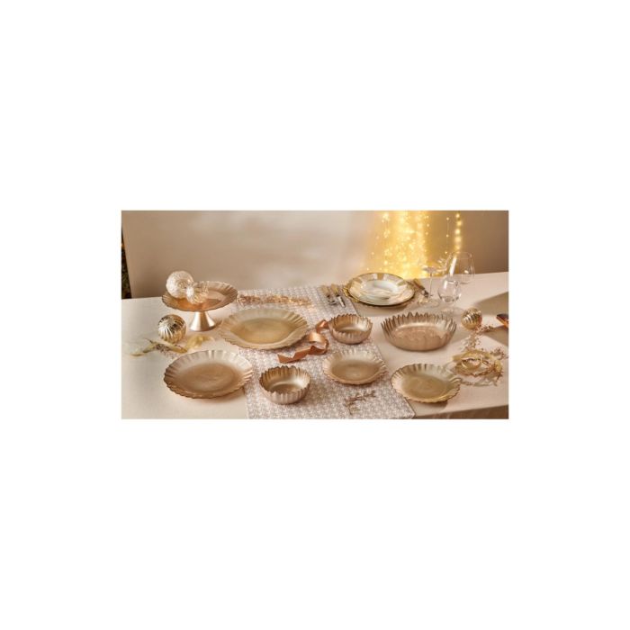 Brandani 51092 Lurex champagne glass plate 28sm