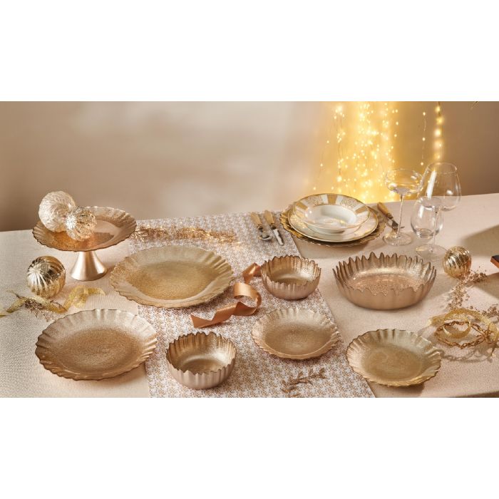 Brandani 51094 Lurex champagne glass cake stand 28sm