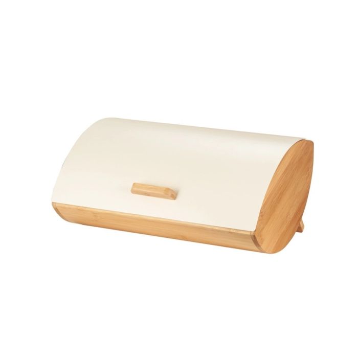 Brandani 51239 Ivory bamboo/metal bread bin