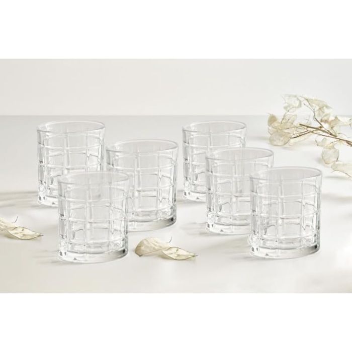 Brandani 51322 Square whisky glass set 6 pcs