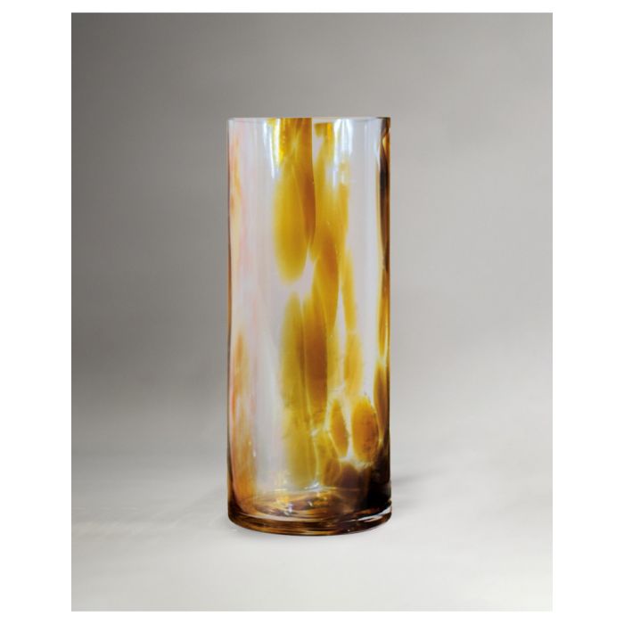 Brandani 40632 Dorico Amber transparent glass vase 30x12cm