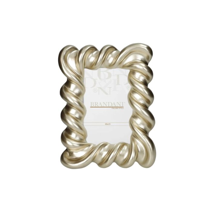 Brandani 51334 Candy gold polyresin photo frame 10x15sm
