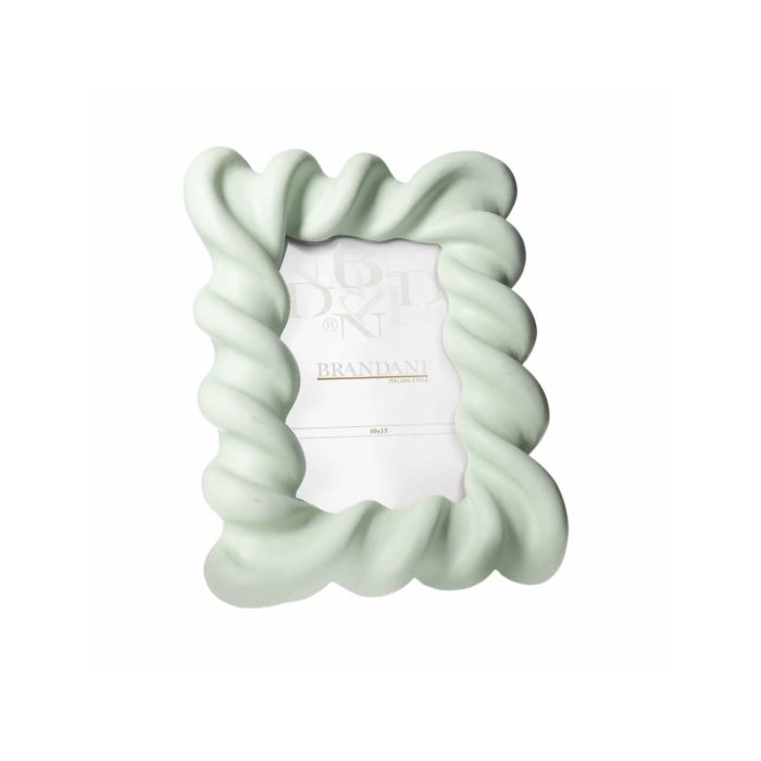 Brandani 51338 Candy Aquamarine polyresin photo frame 10x15sm