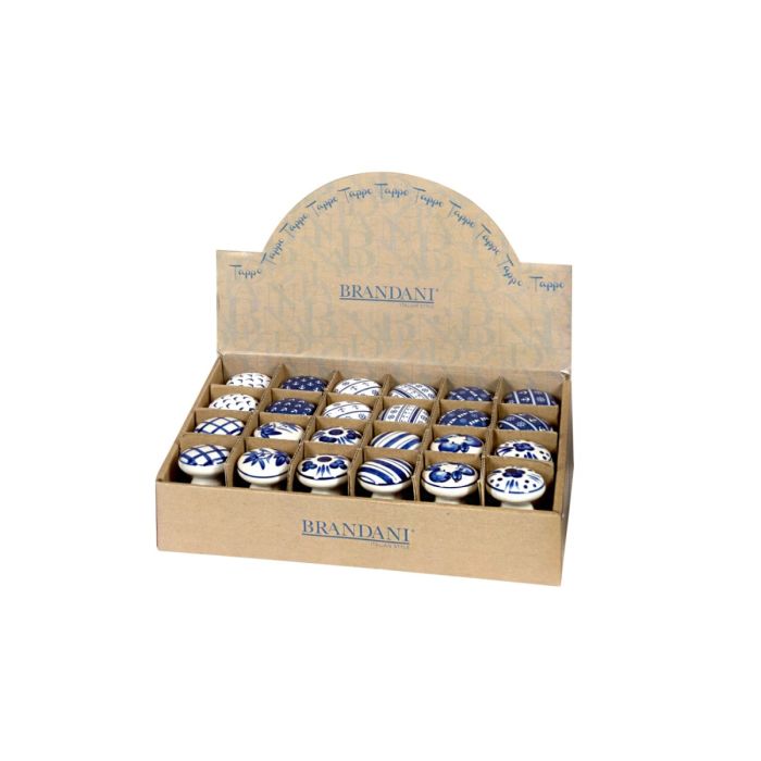 Brandani 51495 ceramic/cork blue bottle top