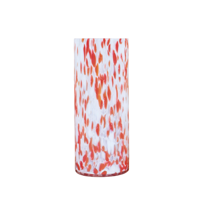 Brandani 40635 Dorico orange glass vase 30x12cm
