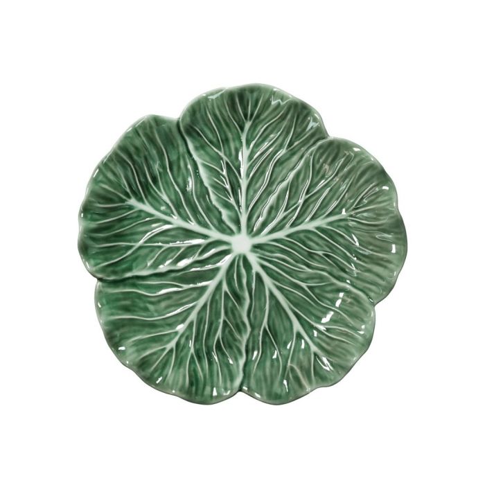 Brandani 51672 Vegan leaf green porcelain serving plate
