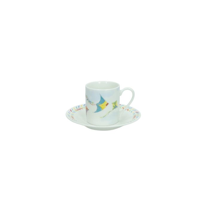 Brandani 51714 Aria new bone china coffee cup set 2pcs