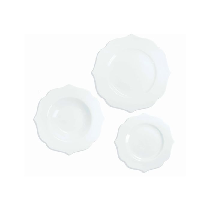 Brandani 52885 Queen new bone china dinner set 18pcs