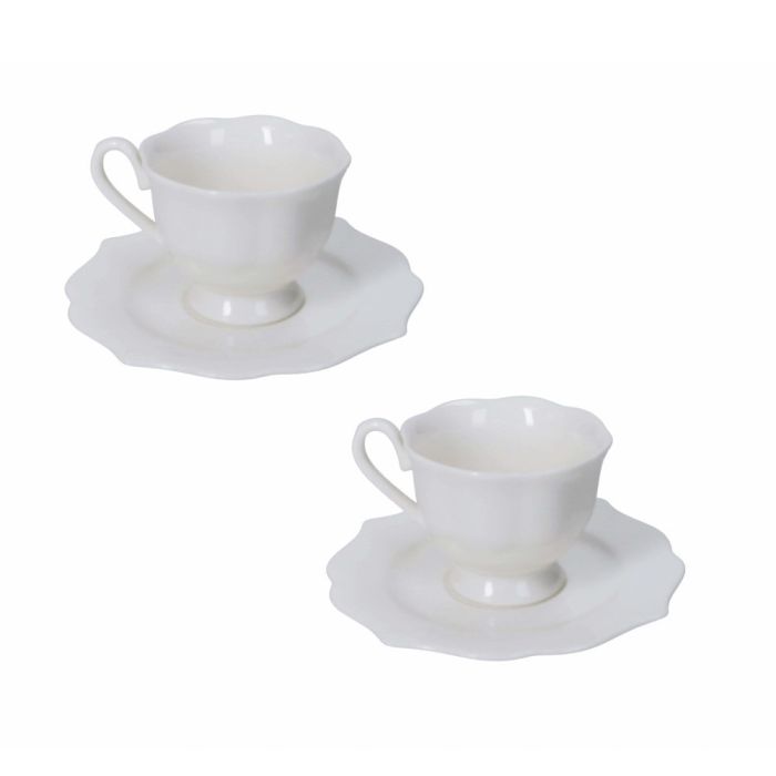 Brandani 52886 Queen new bone china coffee cup set 2pcs