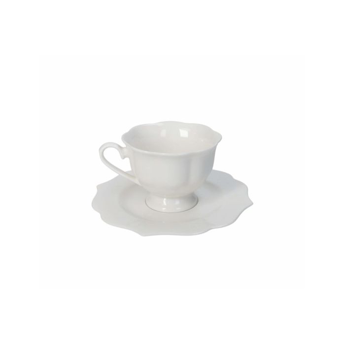 Brandani 52887 Queen new bone china tea cup set 2pcs