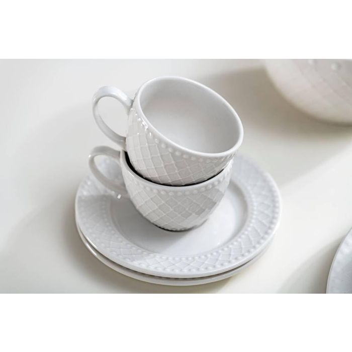 Brandani 53500 Burlesque porcelain coffee cup set 2pcs