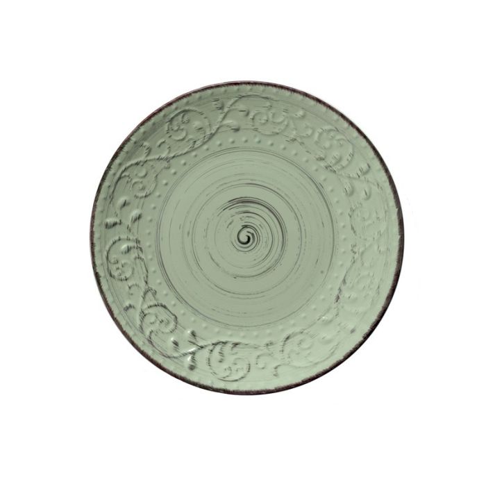 Brandani 55981 Serendipity green stoneware plate