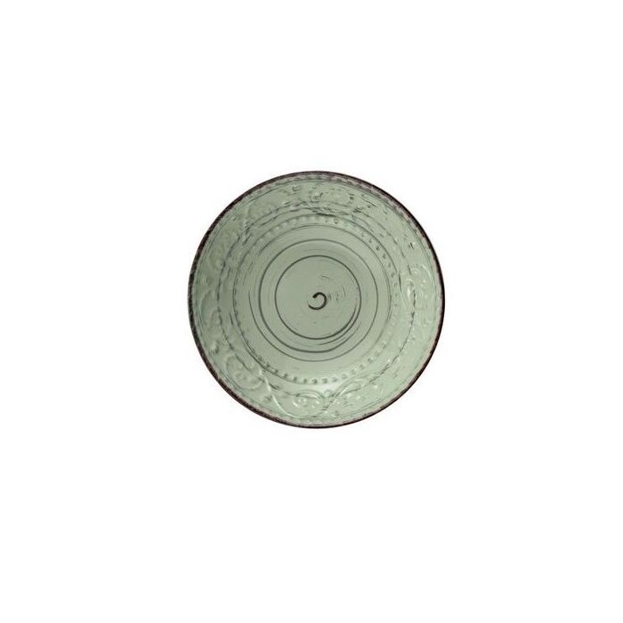 Brandani 55982 Serendipity green stoneware soup plate