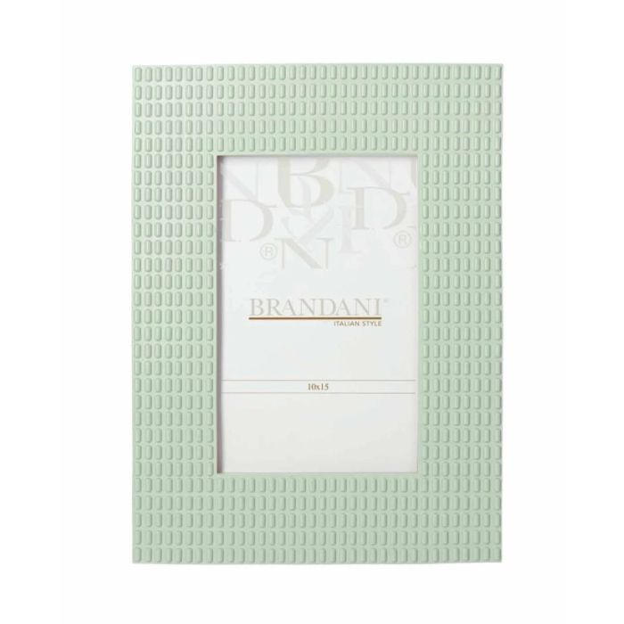 Brandani 59220 Lingotto Aquamarine polyresin photo frame 10x15sm