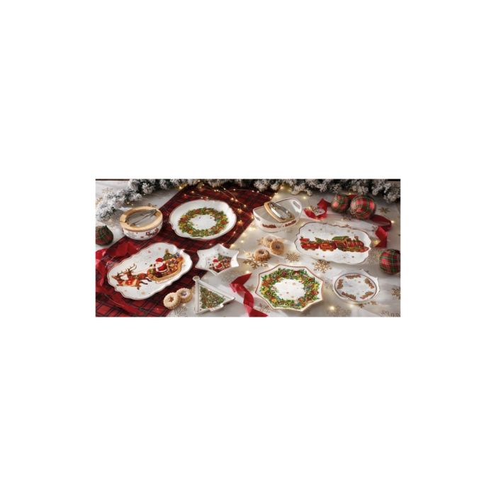 Brandani 89917 Christmas tree with star serving plate