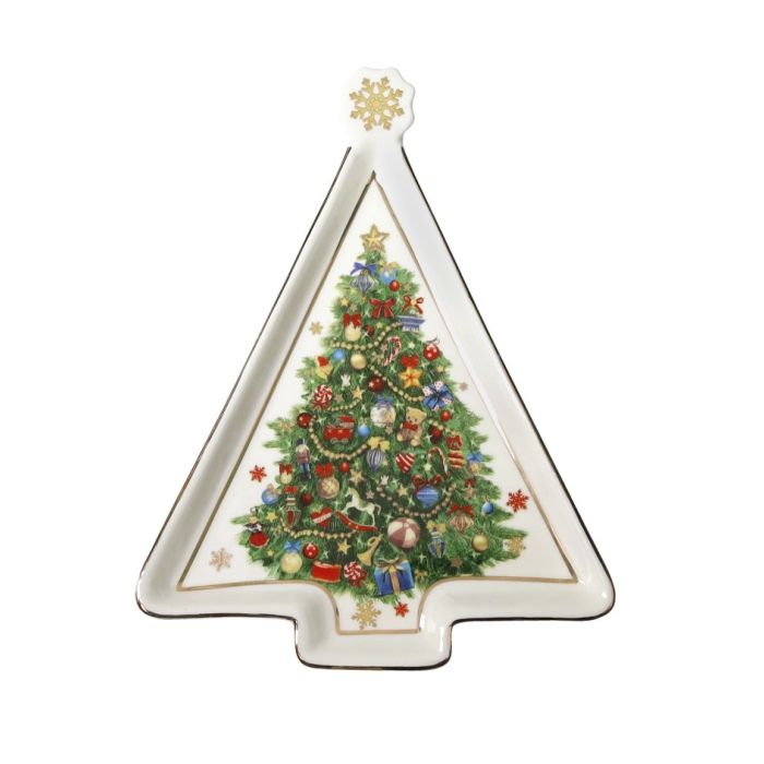 Brandani 89917 Christmas tree with star serving plate