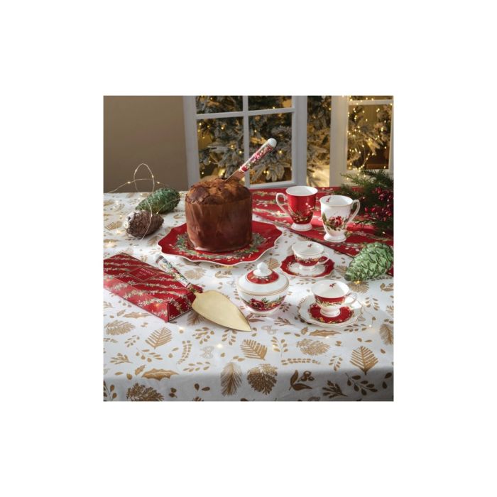 Brandani 89979 gold cake server with ceramic handle