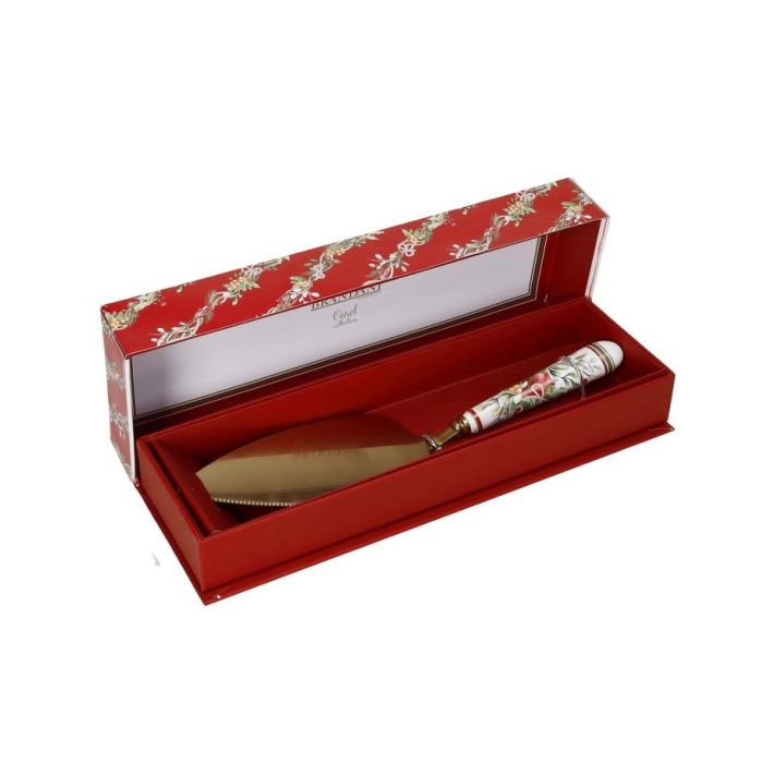 Brandani 89979 gold cake server with ceramic handle