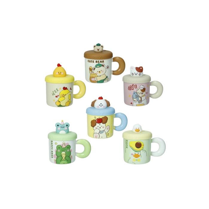 Brandani 50027 Merry Party mug with silicone lid 380ml