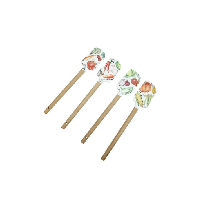 Brandani 51290 removable silicone spatula with wooden handle