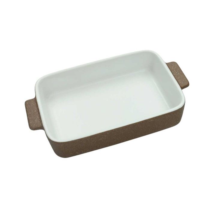 Brandani 51754 stoneware baking dish with handles brown 23x13.5x4.5sm