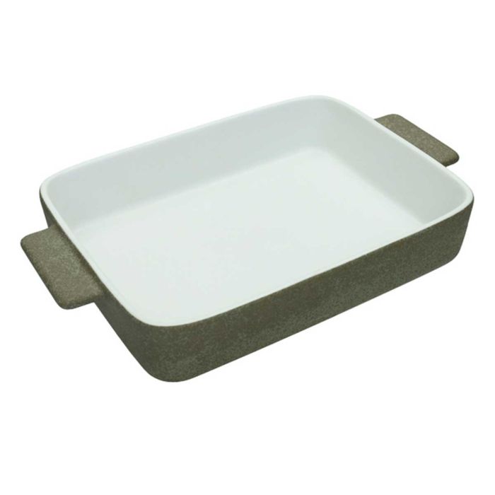 Brandani 51755 stoneware baking dish with handles brown 32x20x5.5sm