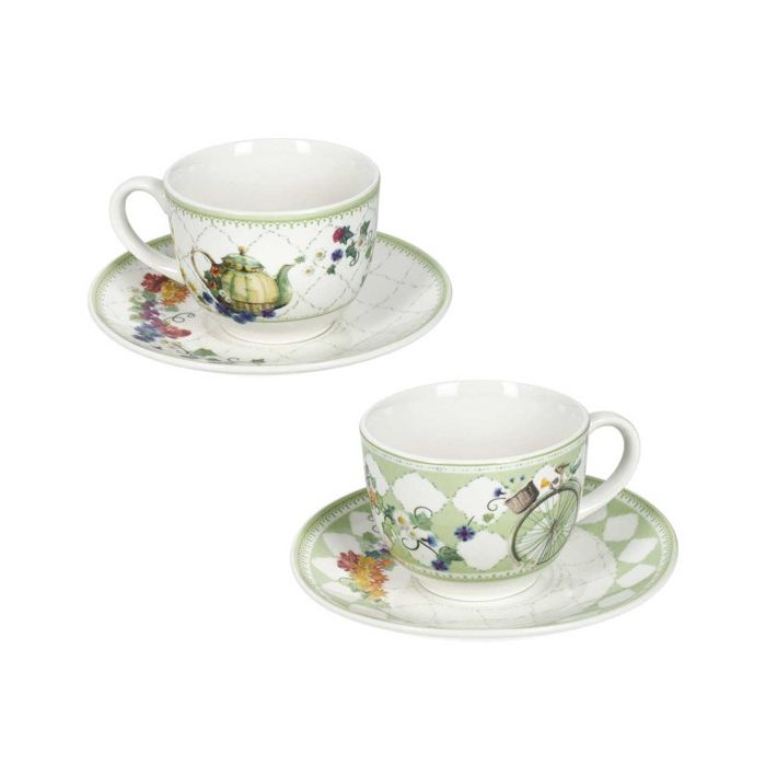 Brandani 51831 Wonderland new bone china coffee cup set 2pcs