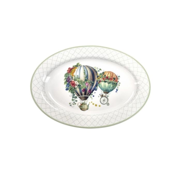 Brandani 51836 Wonderland porcelain oval plate 35x24sm