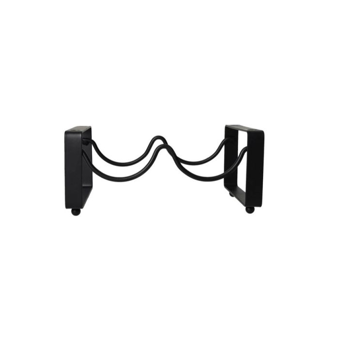 Brandani 54853 black metal stackable wine bottles holder