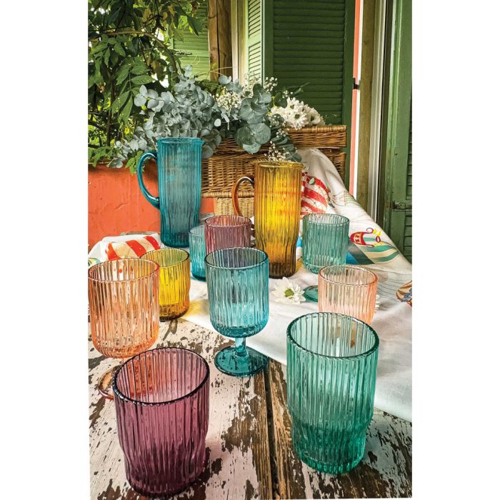 Brandani 51069 Plisse glass collection set x6