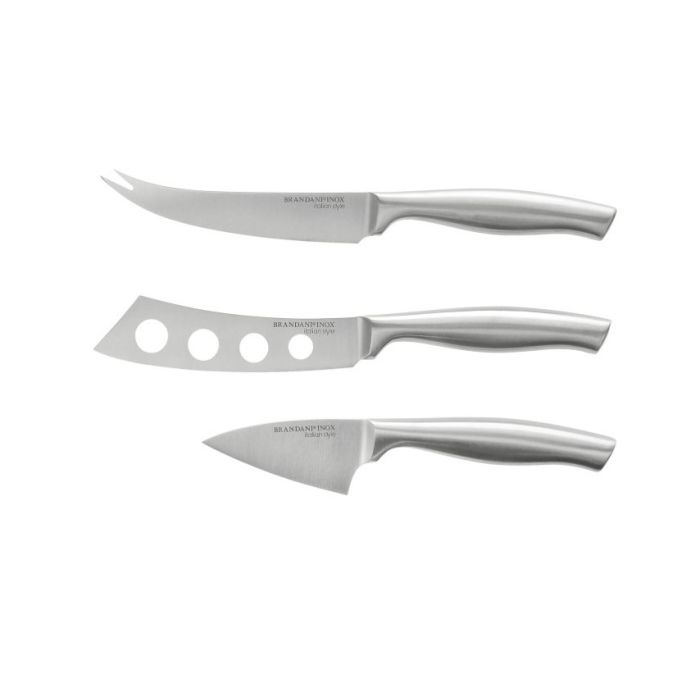 Brandani 83258 cheese knives set stainless steel 3pcs