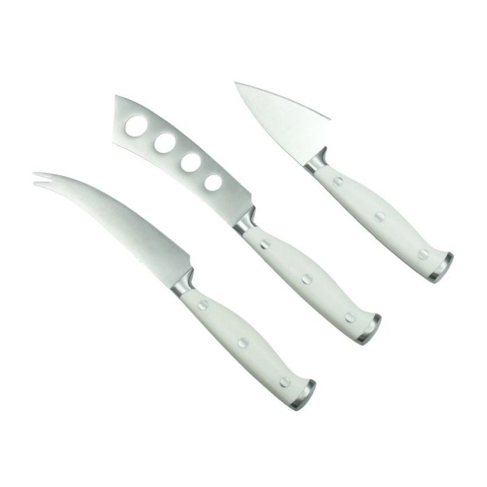Brandani 88257 white cheese knife set 3pcs