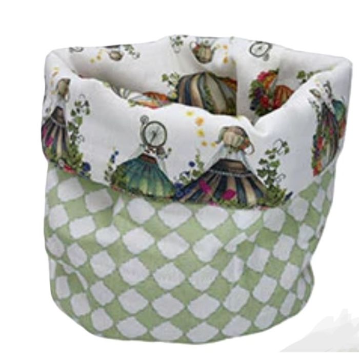 Brandani 10368 Wonderland cotton round bread basket 18x23sm