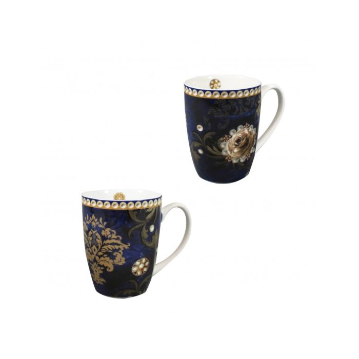 Brandani 52446 BLUE DANUBE mug set x2