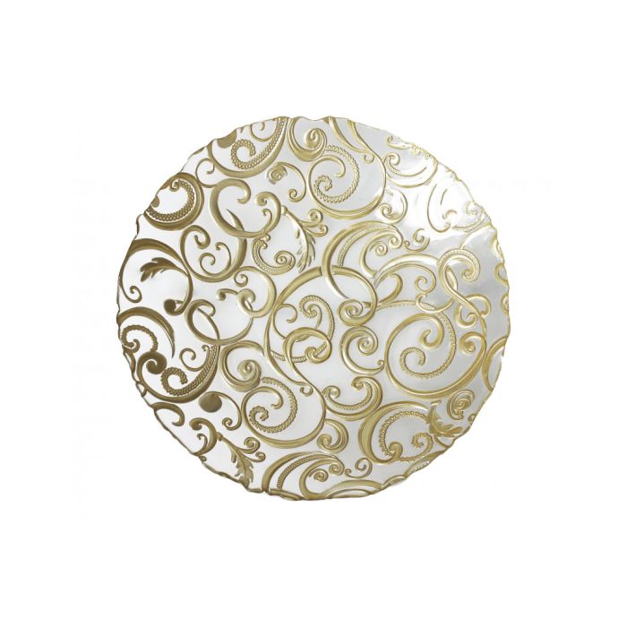 Brandani 52730 Filo Oro Glass Plate 32cm