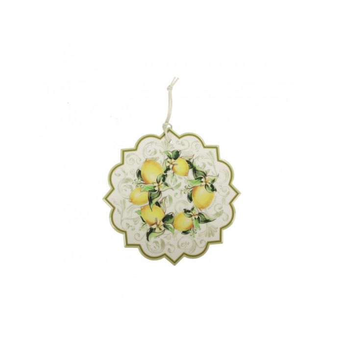 Brandani 52772 LIMONI ceramic/cork decoration set x4
