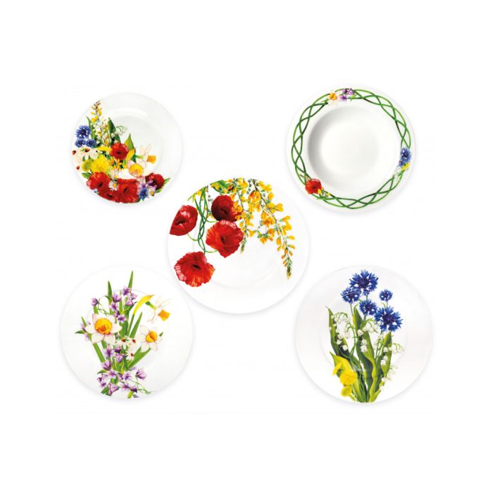 Brandani 52870 FIORI DI CAMPO dinner service 18pcs