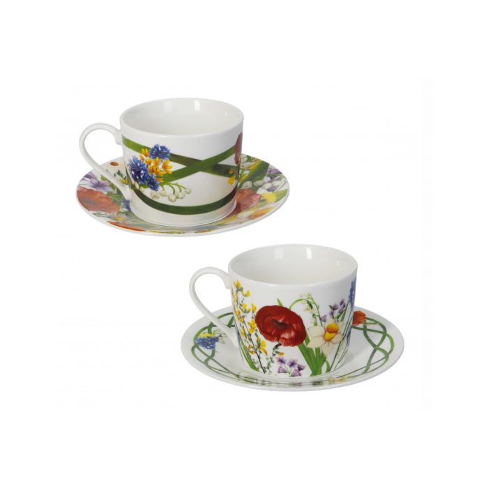 Brandani 52872 FIORI DI CAMPO tea cup set 2pcs