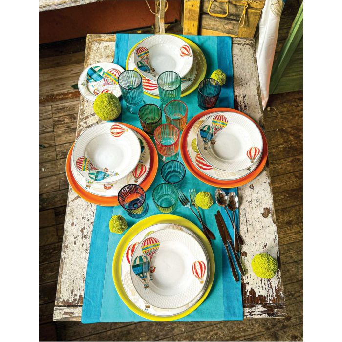 Brandani 52900 Hot Air Balloon Dinner Set 18Pcs
